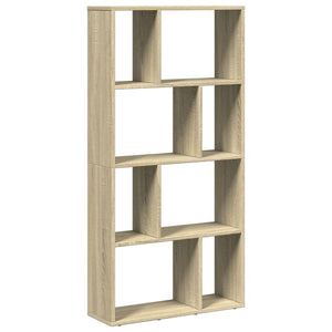 vidaXL Bookcase Sonoma Oak 60x20x120 cm Engineered Wood