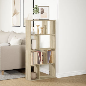 vidaXL Bookcase Sonoma Oak 60x20x120 cm Engineered Wood