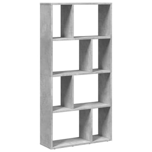 vidaXL Bookcase Concrete Grey 60x20x120 cm Engineered Wood