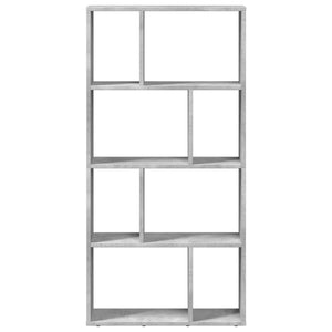 vidaXL Bookcase Concrete Grey 60x20x120 cm Engineered Wood