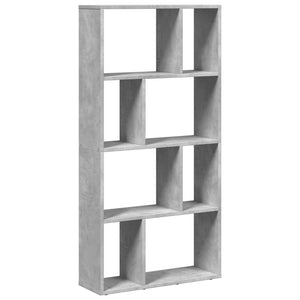 vidaXL Bookcase Concrete Grey 60x20x120 cm Engineered Wood