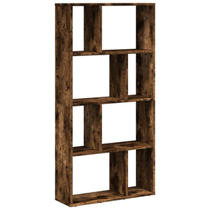 vidaXL Bookcase Smoked Oak 60x20x120 cm Engineered Wood