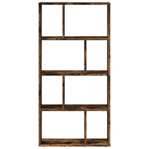 vidaXL Bookcase Smoked Oak 60x20x120 cm Engineered Wood