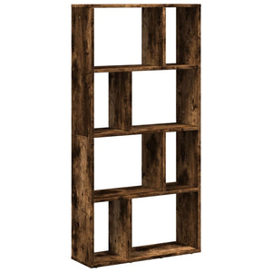 vidaXL Bookcase Smoked Oak 60x20x120 cm Engineered Wood