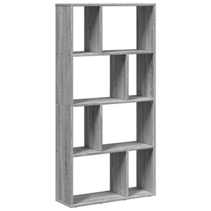 vidaXL Bookcase Grey Sonoma 60x20x120 cm Engineered Wood