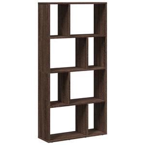 vidaXL Bookcase Brown Oak 60x20x120 cm Engineered Wood