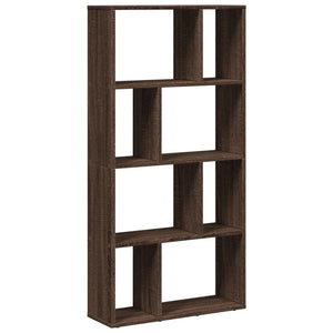 vidaXL Bookcase Brown Oak 60x20x120 cm Engineered Wood