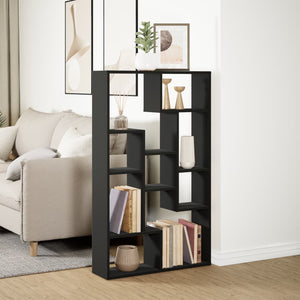 vidaXL Bookcase Black 72x20x120 cm Engineered Wood