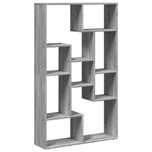 vidaXL Bookcase Grey Sonoma 72x20x120 cm Engineered Wood