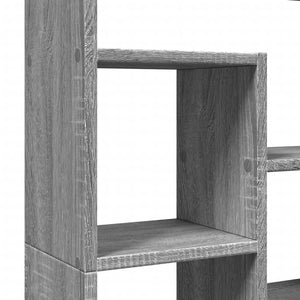 vidaXL Bookcase Grey Sonoma 72x20x120 cm Engineered Wood