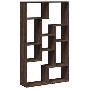 vidaXL Bookcase Brown Oak 72x20x120 cm Engineered Wood