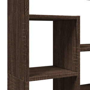 vidaXL Bookcase Brown Oak 72x20x120 cm Engineered Wood