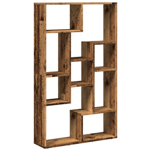 vidaXL Bookcase Old Wood 72x20x120 cm Engineered Wood