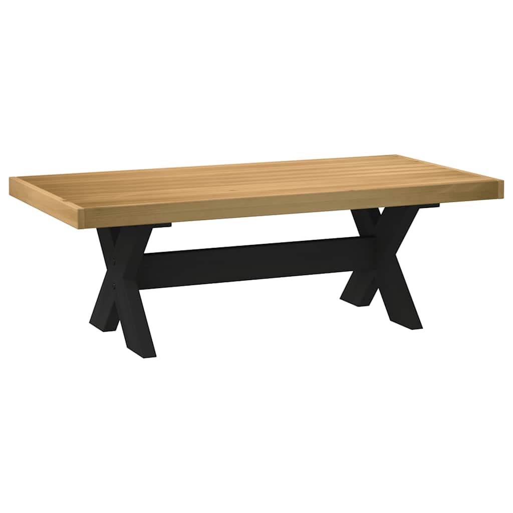 vidaXL Coffee Table NOAIN X-Shaped Legs 120x60x40 cm Solid Wood Pine