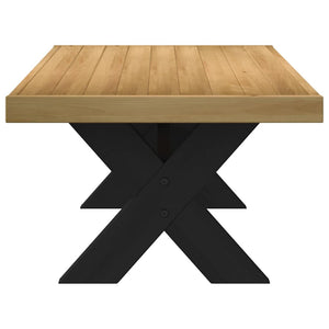 vidaXL Coffee Table NOAIN X-Shaped Legs 120x60x40 cm Solid Wood Pine