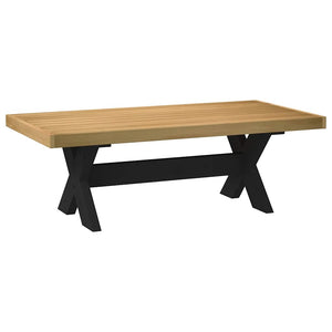 vidaXL Coffee Table NOAIN X-Shaped Legs 120x60x40 cm Solid Wood Pine