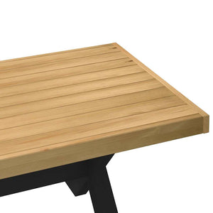 vidaXL Coffee Table NOAIN X-Shaped Legs 120x60x40 cm Solid Wood Pine