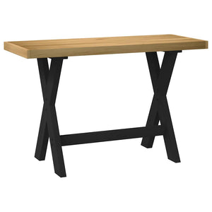 vidaXL Desk NOAIN X-Shaped Legs 120x50x75 cm Solid Wood Pine