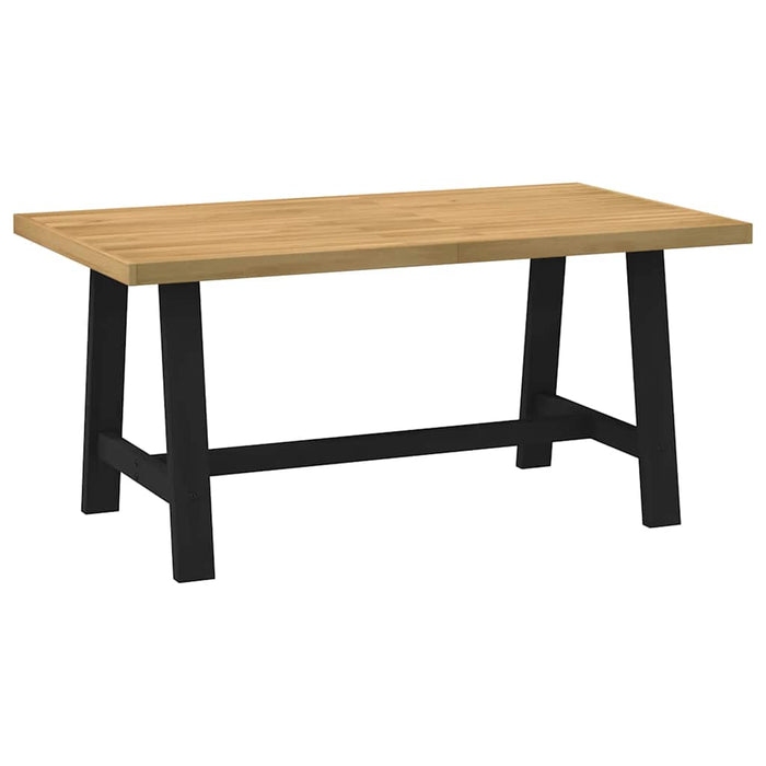 vidaXL Dining Table NOAIN A-Shaped Legs 160x90x75 cm Solid Wood Pine