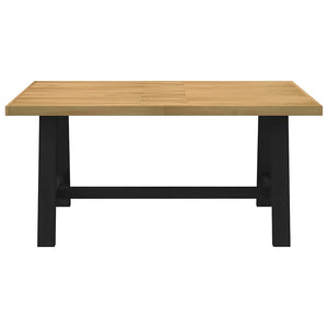 vidaXL Dining Table NOAIN A-Shaped Legs 160x90x75 cm Solid Wood Pine