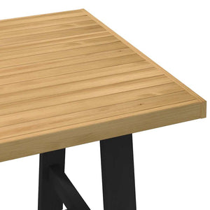 vidaXL Dining Table NOAIN A-Shaped Legs 160x90x75 cm Solid Wood Pine