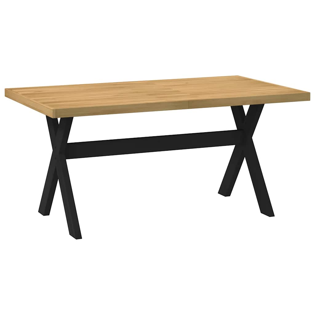 vidaXL Dining Table NOAIN X-Shaped Legs 160x90x75 cm Solid Wood Pine