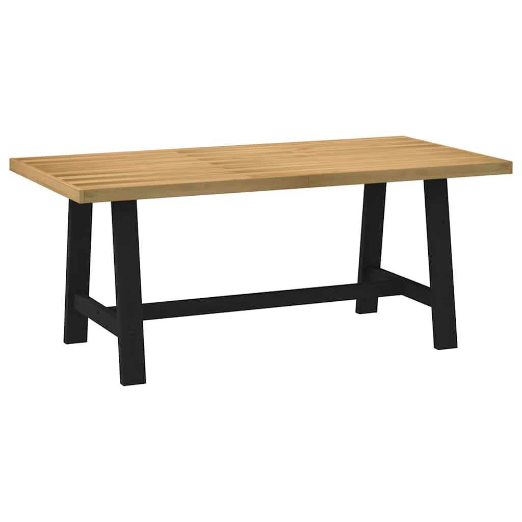 vidaXL Dining Table NOAIN A-Shaped Legs 180x90x75 cm Solid Wood Pine