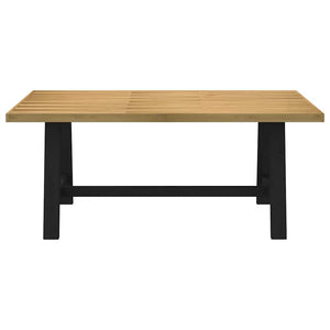 vidaXL Dining Table NOAIN A-Shaped Legs 180x90x75 cm Solid Wood Pine