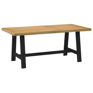 vidaXL Dining Table NOAIN A-Shaped Legs 180x90x75 cm Solid Wood Pine