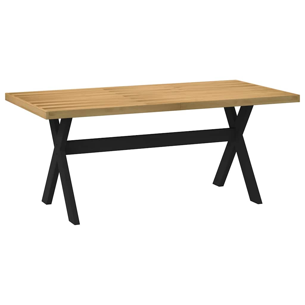 vidaXL Dining Table NOAIN X-Shaped Legs 180x90x75 cm Solid Wood Pine