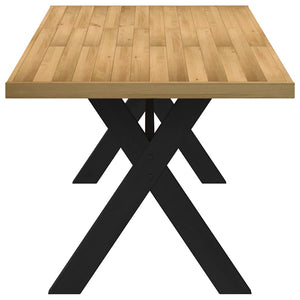 vidaXL Dining Table NOAIN X-Shaped Legs 180x90x75 cm Solid Wood Pine