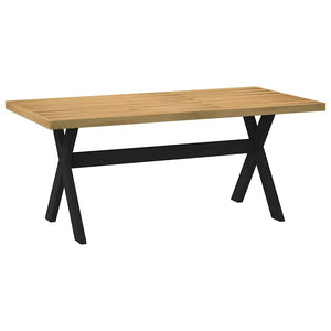 vidaXL Dining Table NOAIN X-Shaped Legs 180x90x75 cm Solid Wood Pine