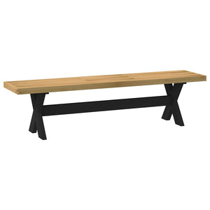 vidaXL Dining Bench NOAIN X-Shaped Legs 180x40x45 cm Solid Wood Pine