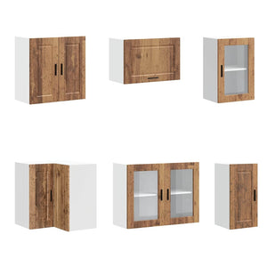 vidaXL 11 Piece Kitchen Cabinet Set Porto Old Wood Engineered Wood