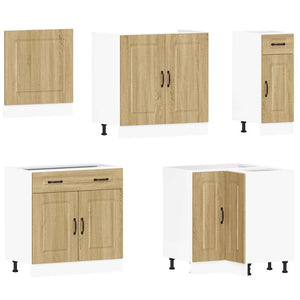 vidaXL 11 Piece Kitchen Cabinet Set Kalmar Sonoma Oak Engineered Wood