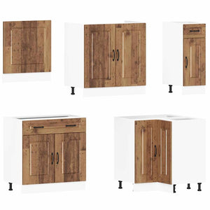 vidaXL 11 Piece Kitchen Cabinet Set Kalmar Old Wood Engineered Wood