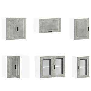 vidaXL 11 Piece Kitchen Cabinet Set Porto Concrete Grey Engineered Wood