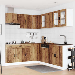 vidaXL 11 Piece Kitchen Cabinet Set Porto Old Wood Engineered Wood