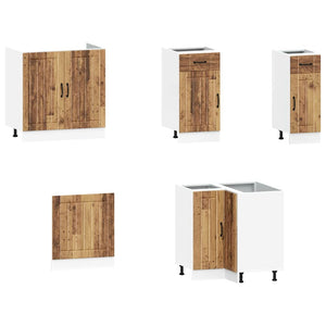 vidaXL 11 Piece Kitchen Cabinet Set Kalmar Old Wood Engineered Wood