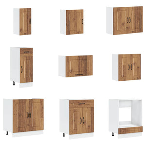 vidaXL 14 Piece Kitchen Cabinet Set Kalmar Old Wood Engineered Wood