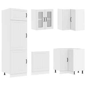 vidaXL 14 Piece Kitchen Cabinet Set Lucca White Engineered Wood