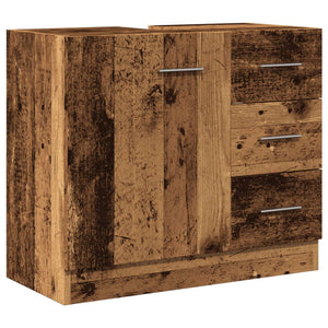 vidaXL Sink Cabinet Old Wood 63x30x54 cm Engineered Wood