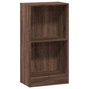 vidaXL Bookcase Brown Oak 40x24x76 cm Engineered Wood