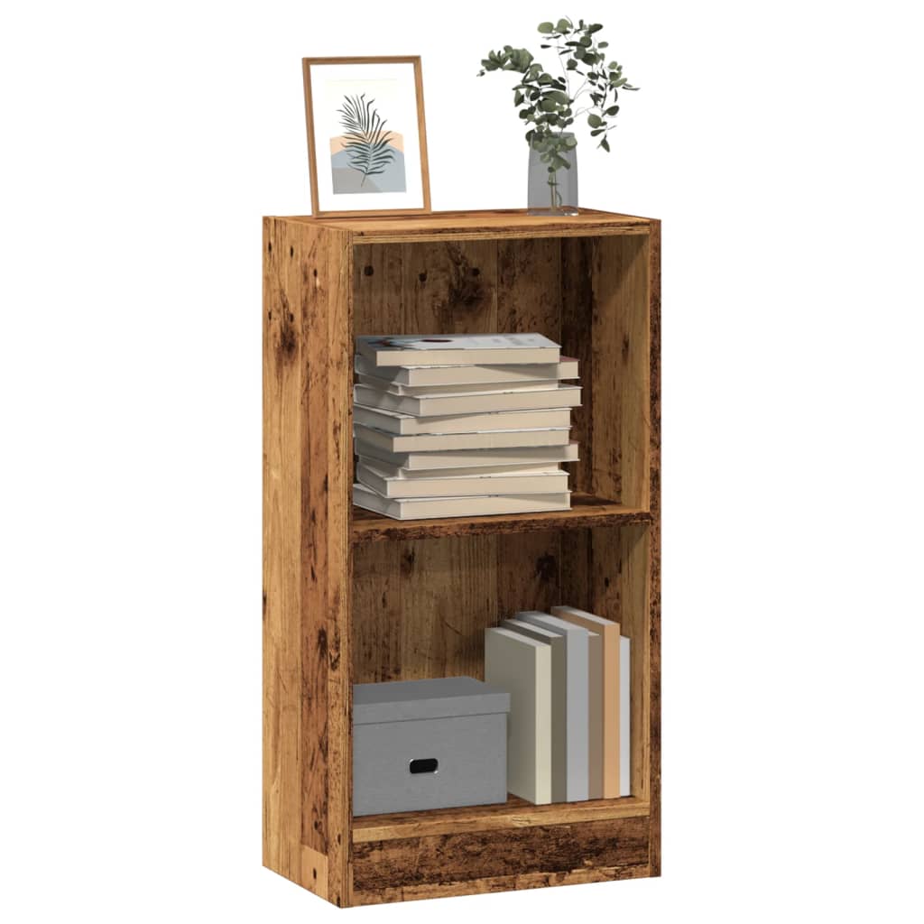 vidaXL Bookcase Old Wood 40x24x76 cm Engineered Wood