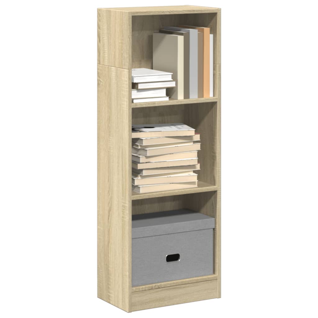 vidaXL Bookcase Sonoma Oak 40x24x109 cm Engineered Wood