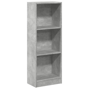 vidaXL Bookcase Concrete Grey 40x24x109 cm Engineered Wood