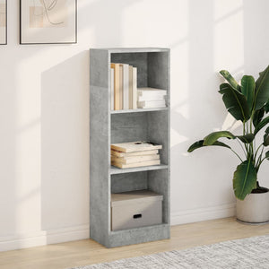 vidaXL Bookcase Concrete Grey 40x24x109 cm Engineered Wood