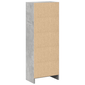 vidaXL Bookcase Concrete Grey 40x24x109 cm Engineered Wood