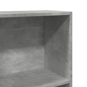 vidaXL Bookcase Concrete Grey 40x24x109 cm Engineered Wood