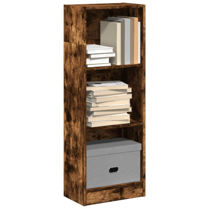 vidaXL Bookcase Smoked Oak 40x24x109 cm Engineered Wood